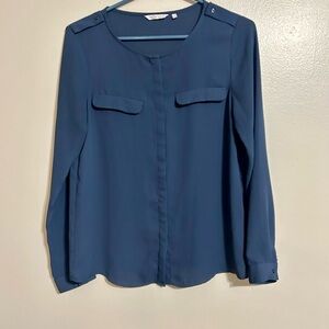 Dockers Navy Blouse